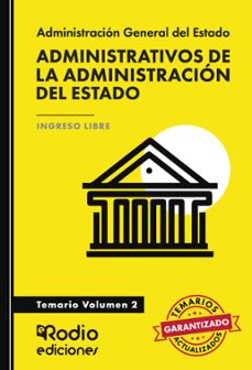 administrativos de la administracion del estado. temario volumen 2 (ebook)-9781524395957