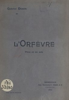 l'orfèvre-gabriel ducos-9782307099857