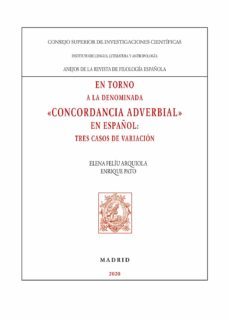 en torno a la denominada "concordancia adverbial" en espaol : tres casos de variacin (ebook)-elena feliu arquiola-9788400106157