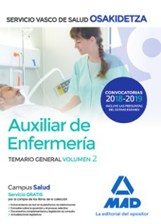 auxiliar de enfermeria de osakidetza-servicio vasco de salud: temario general (vol. 2)-9788414215357