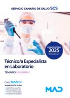 técnico/a especialista en laboratorio. temario volumen 1-9788414297957