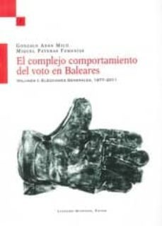 complejo comportamiento del voto en baleares-9788415592457