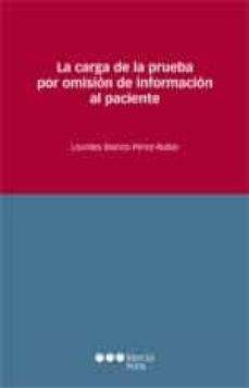 la carga de la prueba por omision de informacion al paciente-9788415664857