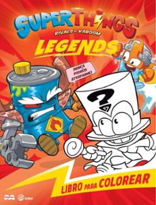 libro para colorear superthings legends-9788419011657
