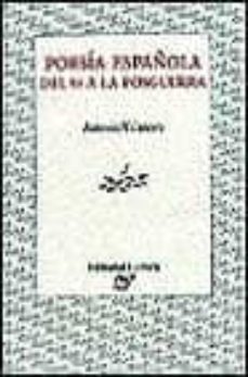 poesia española del 98 a la posguerra-9788426423757