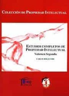 estudios completos de propiedad intelectual v. ii-9788429014457