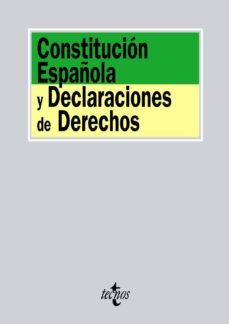 constitucion española y declaraciones de derechos-9788430953257