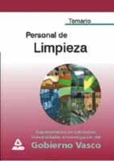 personal de limpieza del gobierno vasco: temario-9788466506557