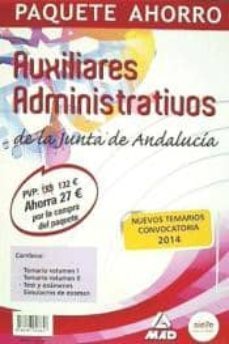 paquete ahorro auxiliar administrativo de la junta de andalucia-9788467698657