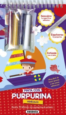 vehiculos: pinta con purpurina-9788467741957