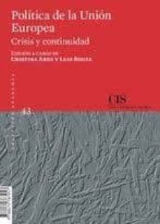 politica de la union europea-cristina ares-luis bouza-9788474767957