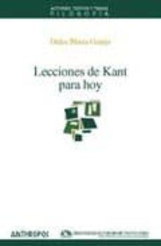 lecciones de kant para hoy-dulce maria granja castra-9788476589557