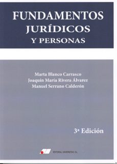 fundamentos juridicos y persona (3ª ed.)-marta blanco carrasco-9788479916657