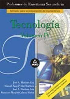 tecnologia para profesores de educacion secundaria (vol. 4)-9788483119457