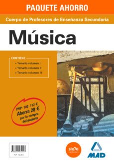 paquete ahorro música cuerpo de profesores de enseñanza secundaria-9788490935057