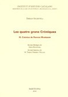 les quatre grans croniques vol. iii: cronica de ramon muntaner-ferran soldevila-9788499650357