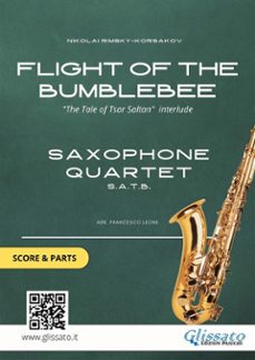 flight of the bumblebee - sax quartet score &amp; parts (ebook)-9788835841357