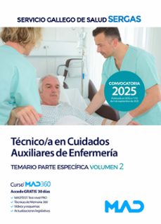 tecnico/a en cuidados auxiliares de enfermeria del servicio galle go de salud (sergas). temario parte especifica volumen 2-9791370280857