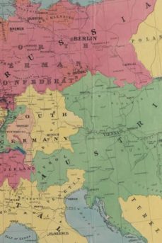 1870 military map of central europe in bold print for tracing the movements of the armies-9781945366567
