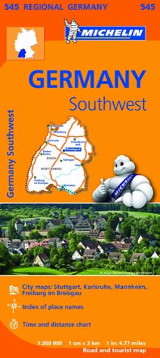 mapa regional germany southwest-9782067183667