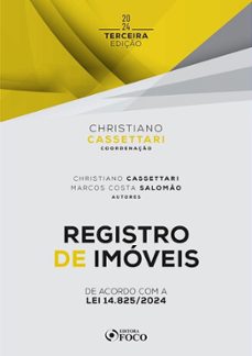registro de imóveis - 3ª ed - 2024 (ebook)-christiano cassettari-marcos costa salomão-9786561200967