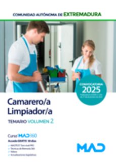 camarero/a-limpiador/a (personal laboral grupo v). comunidad autonoma de extremadura-9788414292167