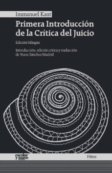 primera introduccion de la critica del juicio-immanuel kant-9788416020867