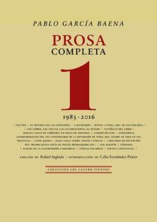 prosa completa, 1: 1983-2016-9788418818967
