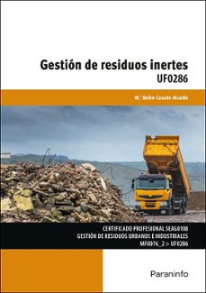 uf0286 - gestion de residuos inertes-m.ª belen casado alcalde-9788428373067