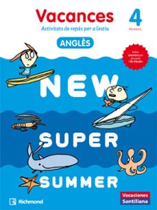 new super summer 4º educacion primaria sb+cd catalan-9788466823067