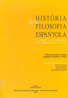 historia de la filosofia espanyola-9788472836167