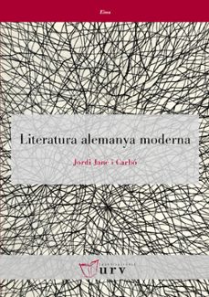 literatura alemanya moderna-jordi jane i carbo-9788484242567