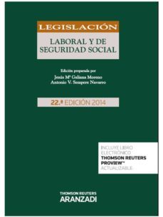 legislacion laboral y de seguridad social (22ª ed.)-jesus galiana moreno-9788490593967