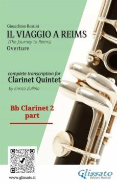 bb clarinet 2 part of "il viaggio a reims" for clarinet quintet (ebook)-9791220869867