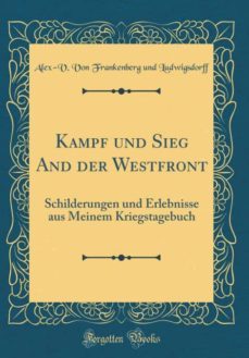 kampf und sieg and der westfront-9780364492277