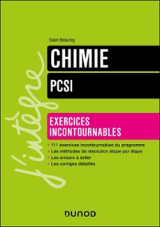 chimie exercices incontournables pcsi (ebook)-salah belazreg-9782100872077