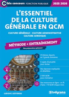 lessentiel de la culture generale en qcm - methode + entrainement - categories a, b et c - edition 2025-2026 (ebook)-9782759057177