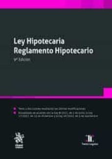 ley hipotecaria reglamento hipotecario-9788411472777