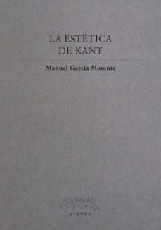 la estética de kant (ebook)-manuel garcia morente-9788412755077