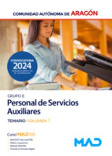 personal de servicios auxiliares (grupo e). temario volumen 1-9788414281277