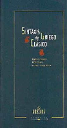 sintaxis del griego clasico-emilio crespo-luz conti-helena maquieira-9788424926977