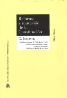 reforma y mutacion de la constitucion-j. stephan jellinek-9788425917677