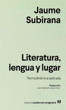 literatura, lengua y lugar-jaume subirana-9788433946577