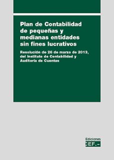 plan de contabilidad de pequeñas y medianas entidades sin fines l ucrativos-9788445424377