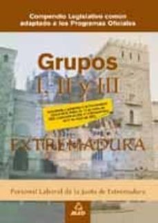 grupos i, ii y iii personal laboral de la comunidad autonoma de e xtremadura. compendio legislativo-9788466526777