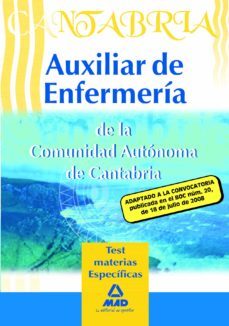 auxiliares de enfermeria de la comunidad autonoma de cantabria. t est materias especificas-9788467601077
