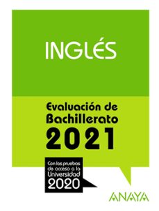 ingles: evaluacion de bachillerato 2021 - prueba acceso a la universidad-9788469885277