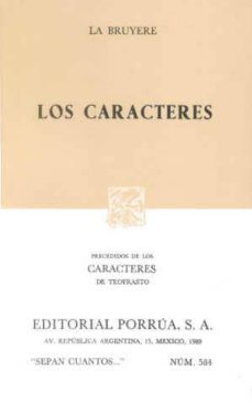 los caracteres precedidos de los caracteres de teofrasto-jean de la bruyere-9789684523777