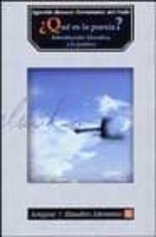 ¿que es la poesia?: introduccion filosofica a la poetica-9789681666880