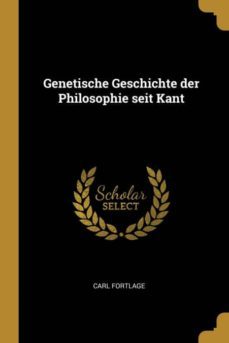 genetische geschichte der philosophie seit kant-9780274047987